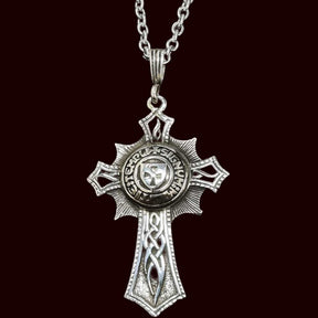 Knights Templar Cross Pendant, Silver, 5.5 cm, 10 g, Art. 295 - Bricks Masons