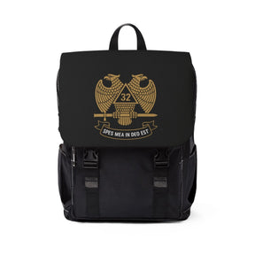 32nd Degree Scottish Rite Backpack - SPES MEA IN DEO EST Wings Down - Bricks Masons