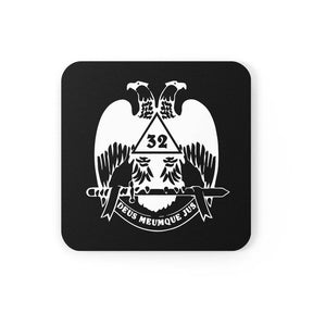 32nd Degree Scottish Rite Coaster - Wings Down 4 Pieces Set - Bricks Masons
