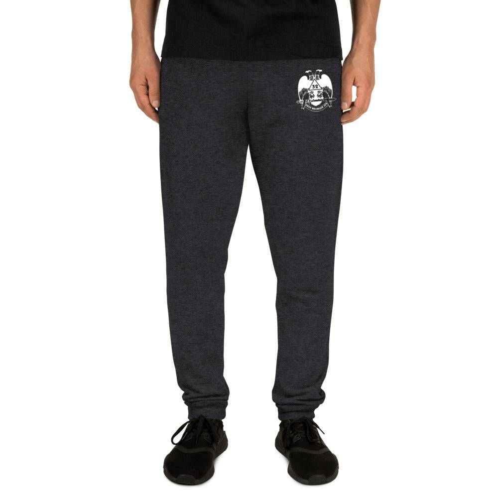 32nd Degree Scottish Rite Jogger - Wings Down Embroidery - Bricks Masons