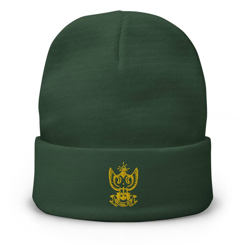 33rd Degree Scottish Rite Beanie - Wings Up Golden Embroidery - Bricks Masons