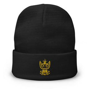 33rd Degree Scottish Rite Beanie - Wings Up Golden Embroidery - Bricks Masons