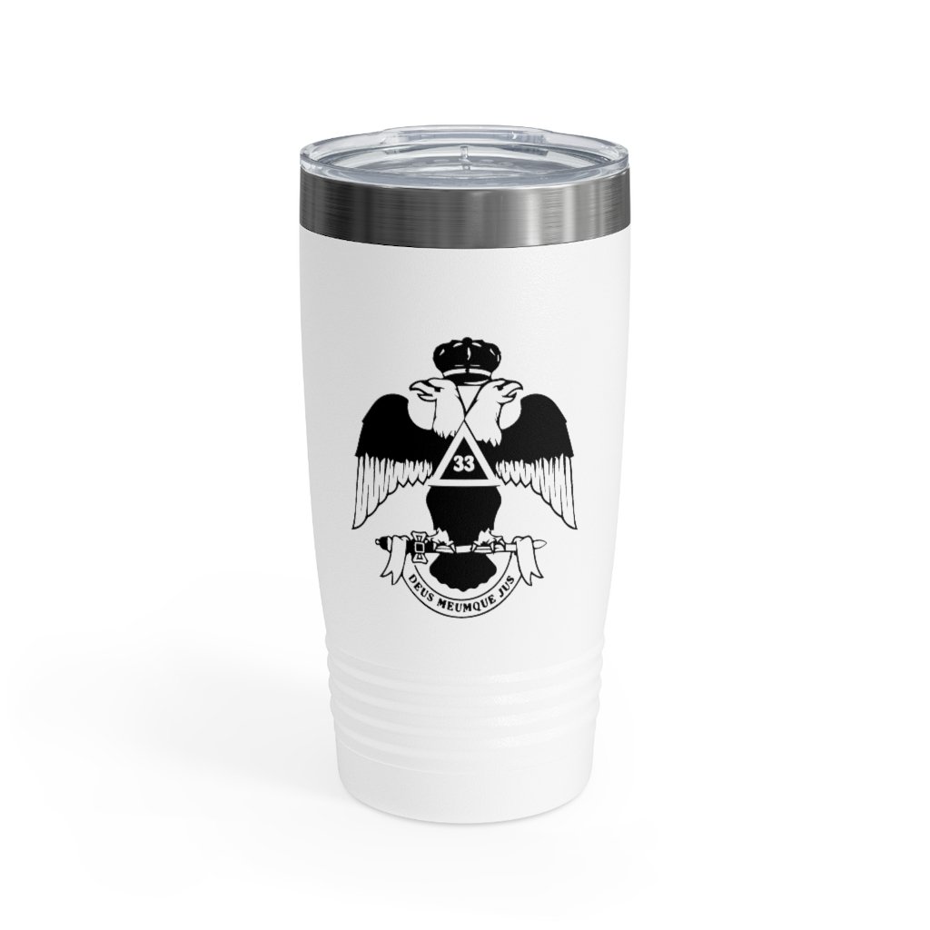 33rd Degree Scottish Rite Ringneck Tumbler - Wings Down Various Colors - Bricks Masons