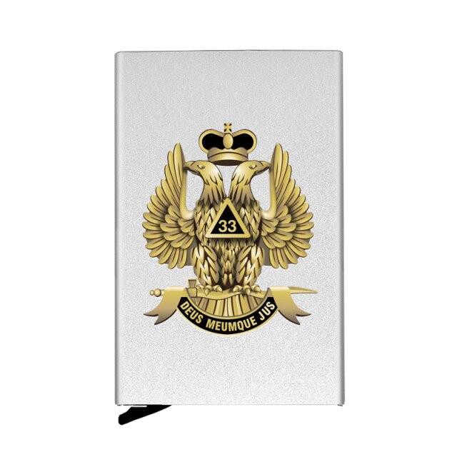 33rd Degree Scottish Rite Wallet - Automatic Pop-up Credit Card - Bricks Masons