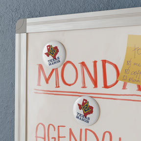 Master Mason Blue Lodge Magnet - Decorative Refrigerator - Bricks Masons