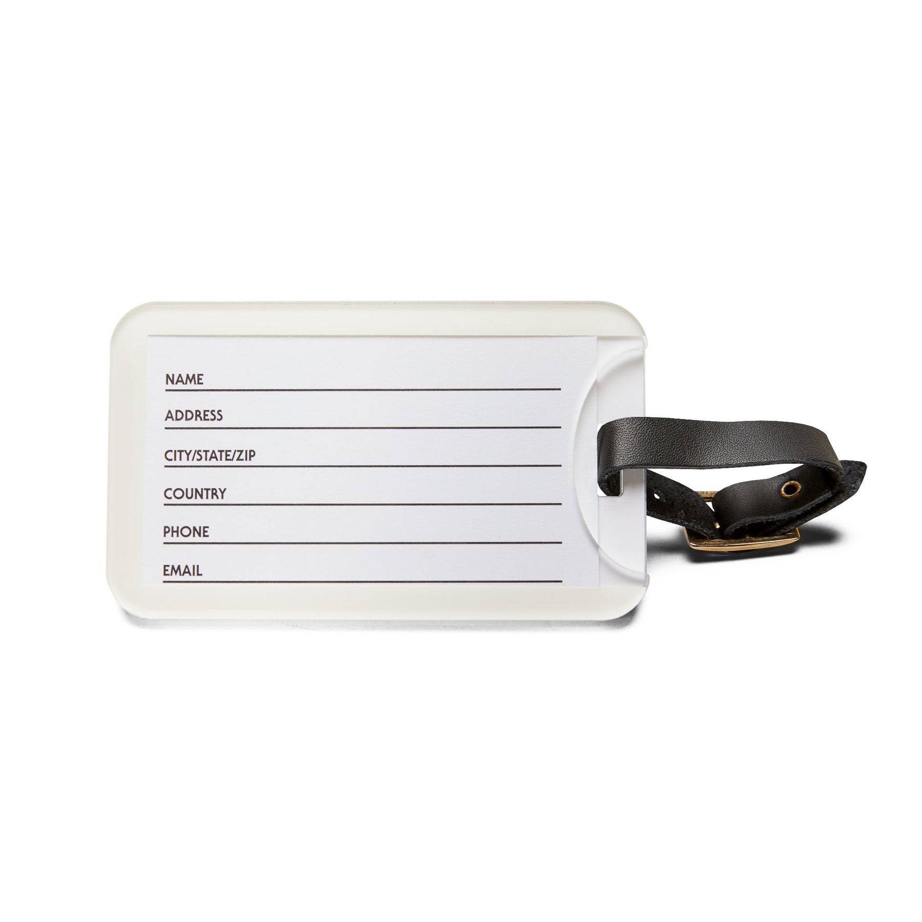 Master Mason Blue Lodge Luggage Tag - Freemason In Flight With Black Leather Strap - Bricks Masons