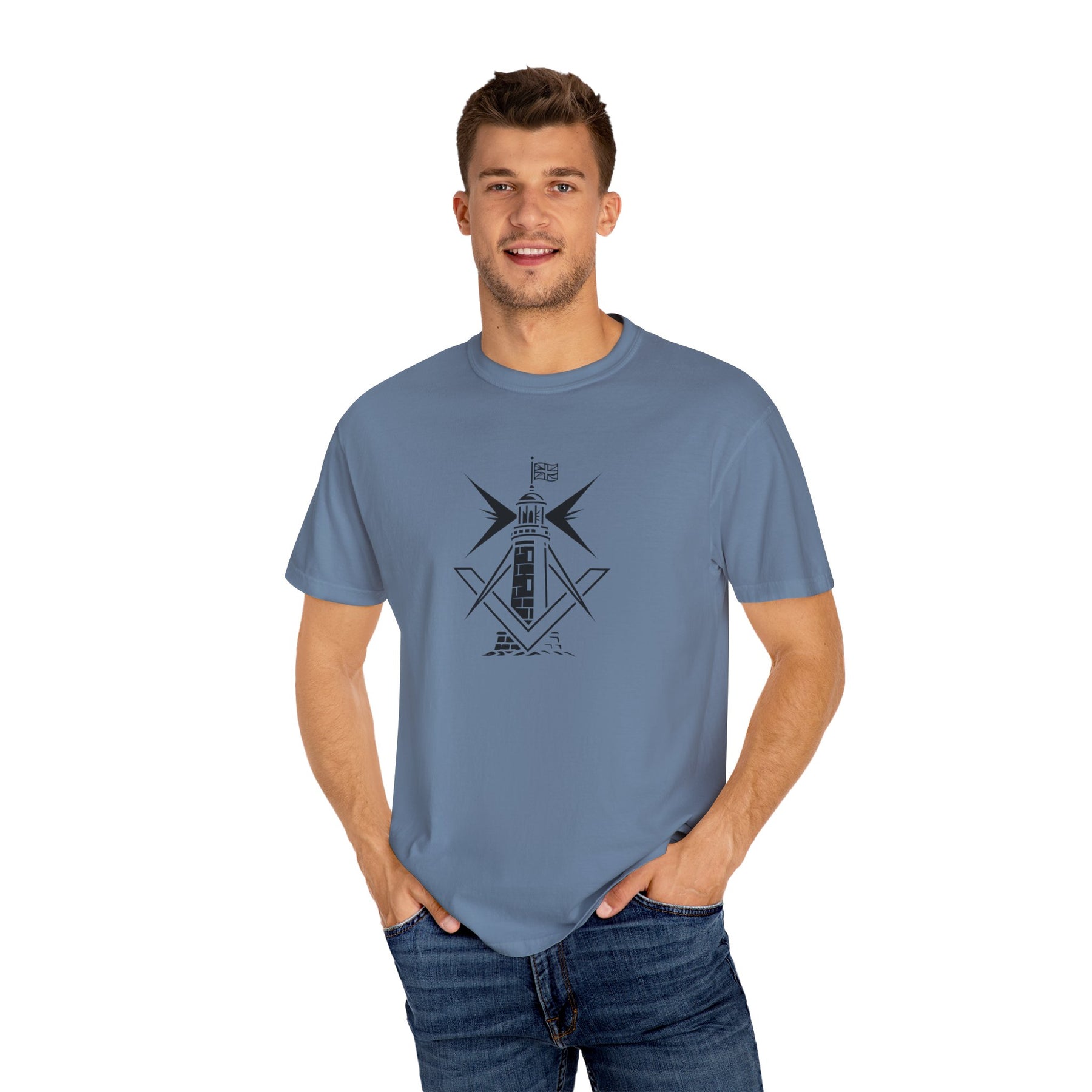 Master Mason Craft T-Shirt - United Kingdom Beacon of Brotherhood - Bricks Masons
