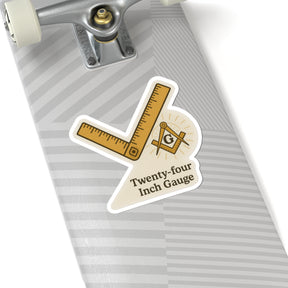 Master Mason Blue Lodge Sticker Decal - Kiss-Cut Colorful - Bricks Masons