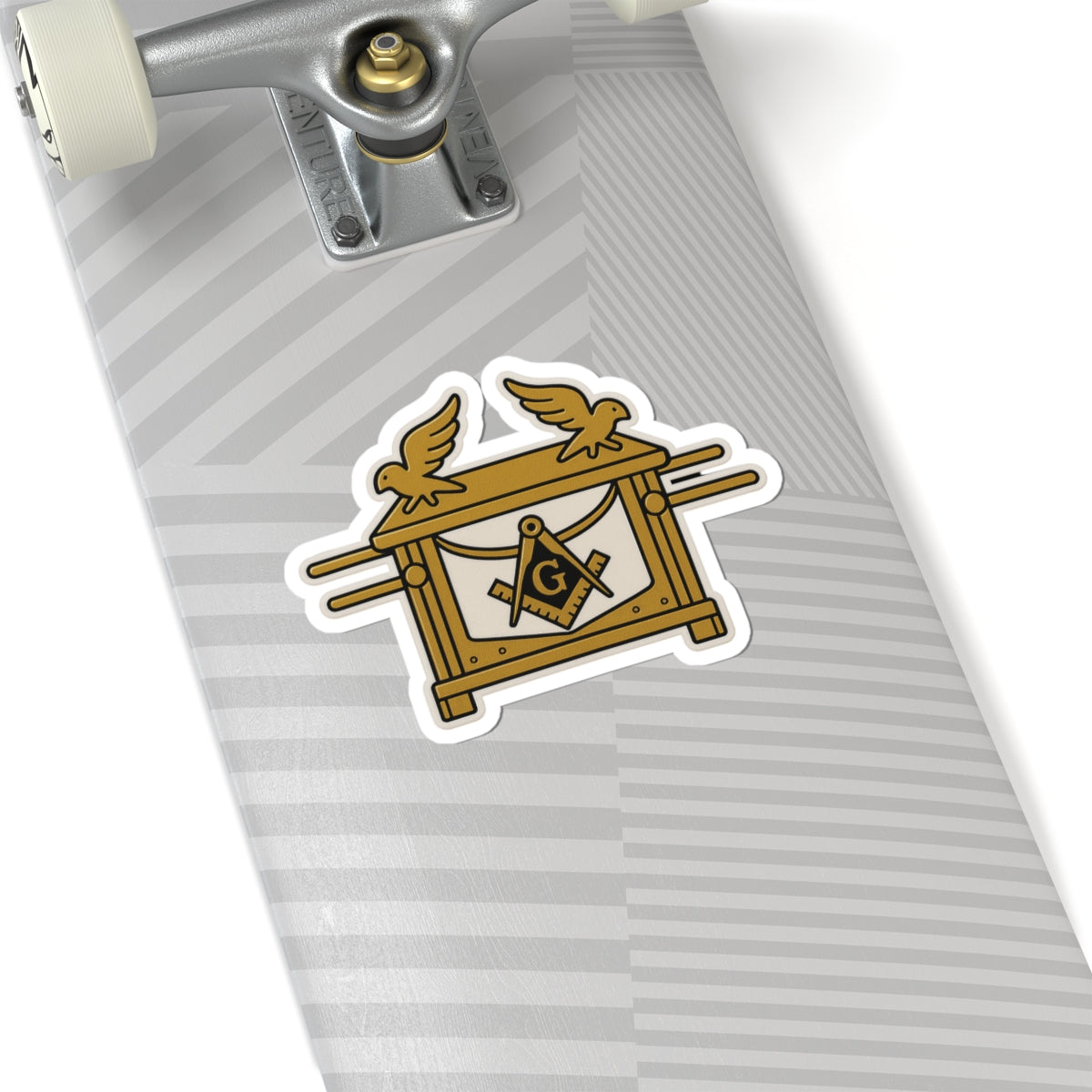 Master Mason Blue Lodge Sticker Decal - Kiss-Cut Ark of the Covenant - Bricks Masons