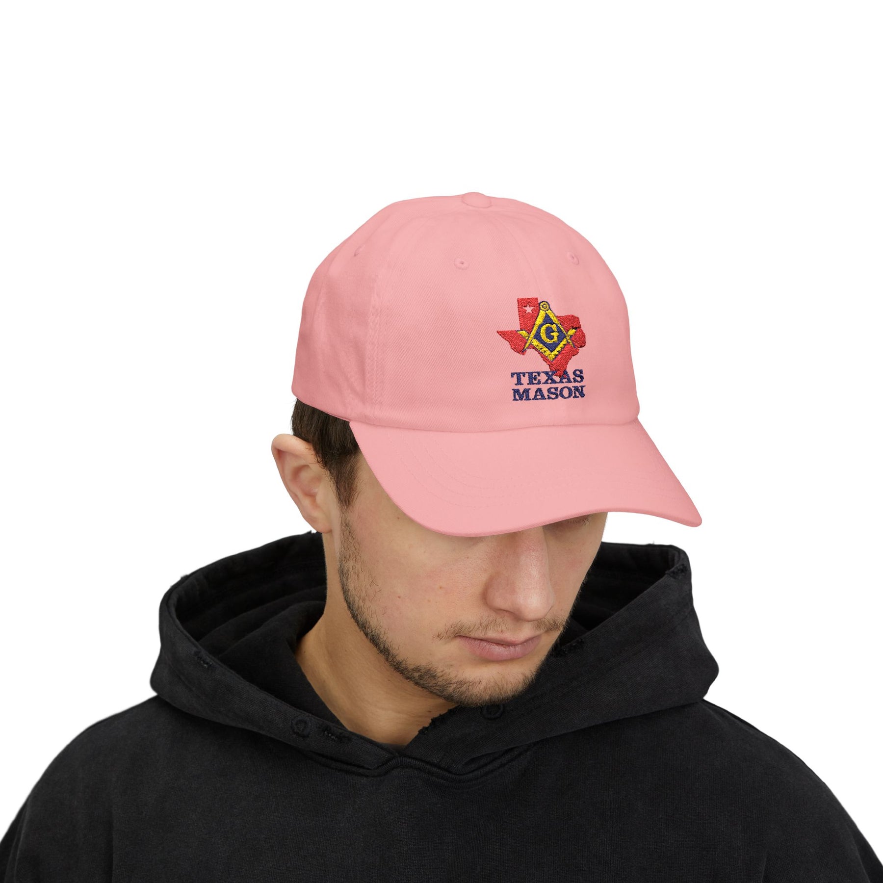 Master Mason Blue Lodge Baseball Cap - Embroidered Texas Mason Dad Cap - Bricks Masons