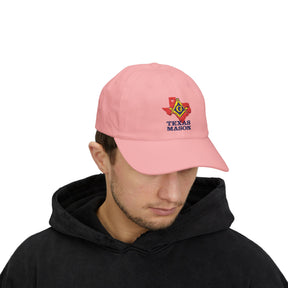 Master Mason Blue Lodge Baseball Cap - Embroidered Texas Mason Dad Cap - Bricks Masons