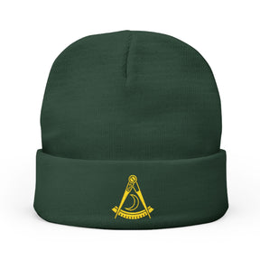 District Deputy Grand Master Blue Lodge Beanie - Knit Embroidery Various Colors - Bricks Masons