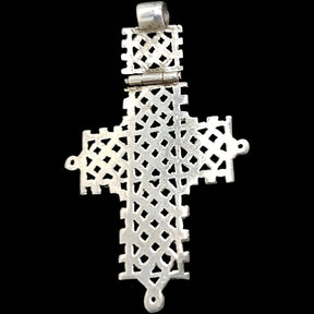 Rastafari Coptic Cross Pendant In Silver 5 X 3 Cm 4 Gr Art 497 - Bricks Masons