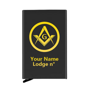 Master Mason Blue Lodge Credit Card Holder - Various Colors - Bricks Masons