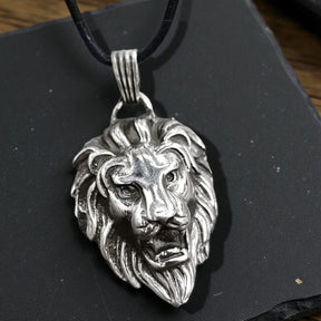 Leon Judah Rastafari Pendant In Silver 5 X 2.5 Cm 26 Gr Art 501 - Bricks Masons