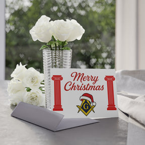 Master Mason Blue Lodge Greeting Card -  (Two-sided print) - Bricks Masons