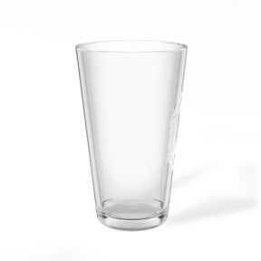 Master Mason Blue Lodge Pint Glass - Checkered Floor Pillars All-Seeing Eye & Tools - Bricks Masons