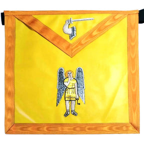 21st Degree Scottish Rite Apron - All Yellow with Gold Moire