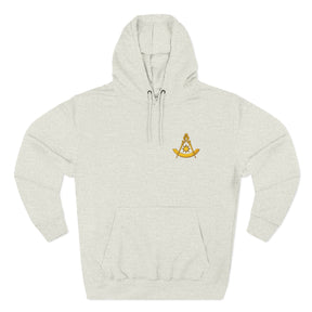 Past Master Blue Lodge Hoodie - Left Chest Embroidery - Bricks Masons
