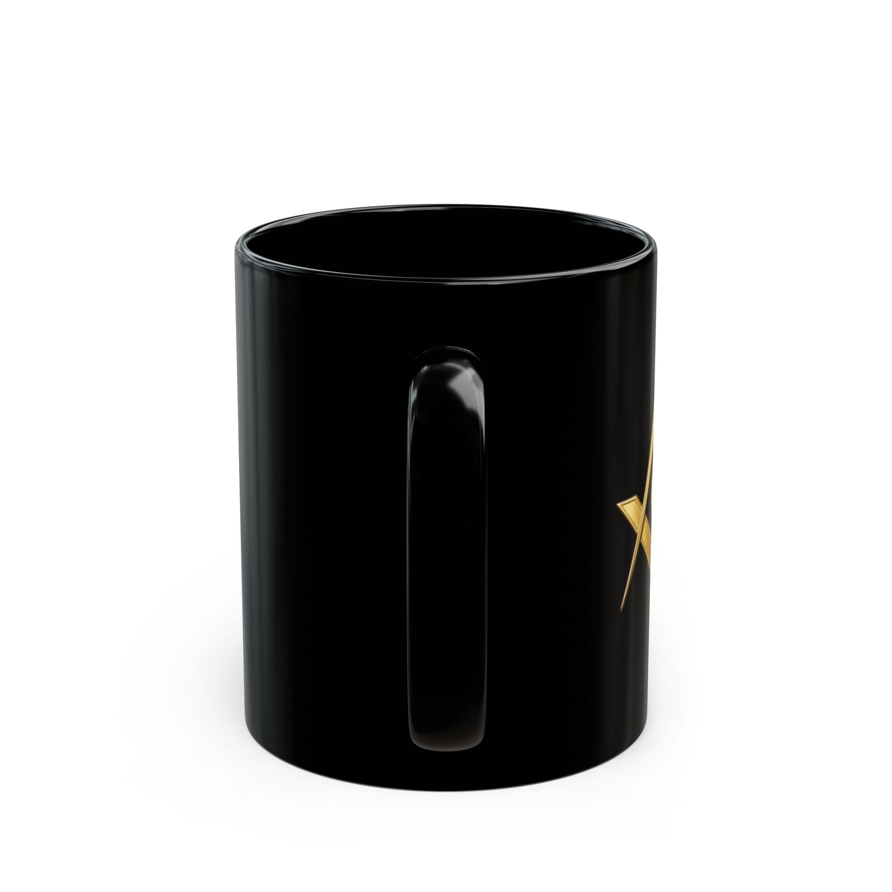 Master Mason Blue Lodge Mug - Golden Square & Compasses with G - Bricks Masons