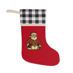 Master Mason Blue Lodge Christmas Stocking - Gold Square & Compass G - Bricks Masons
