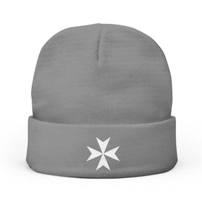 Order Of Saint Lazarus Beanie - Knit Embroidery Emblem Various Colors - Bricks Masons