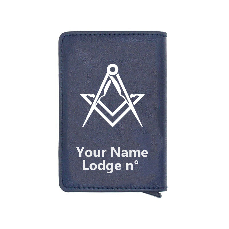 Master Mason Blue Lodge Wallet - Various Colors - Bricks Masons