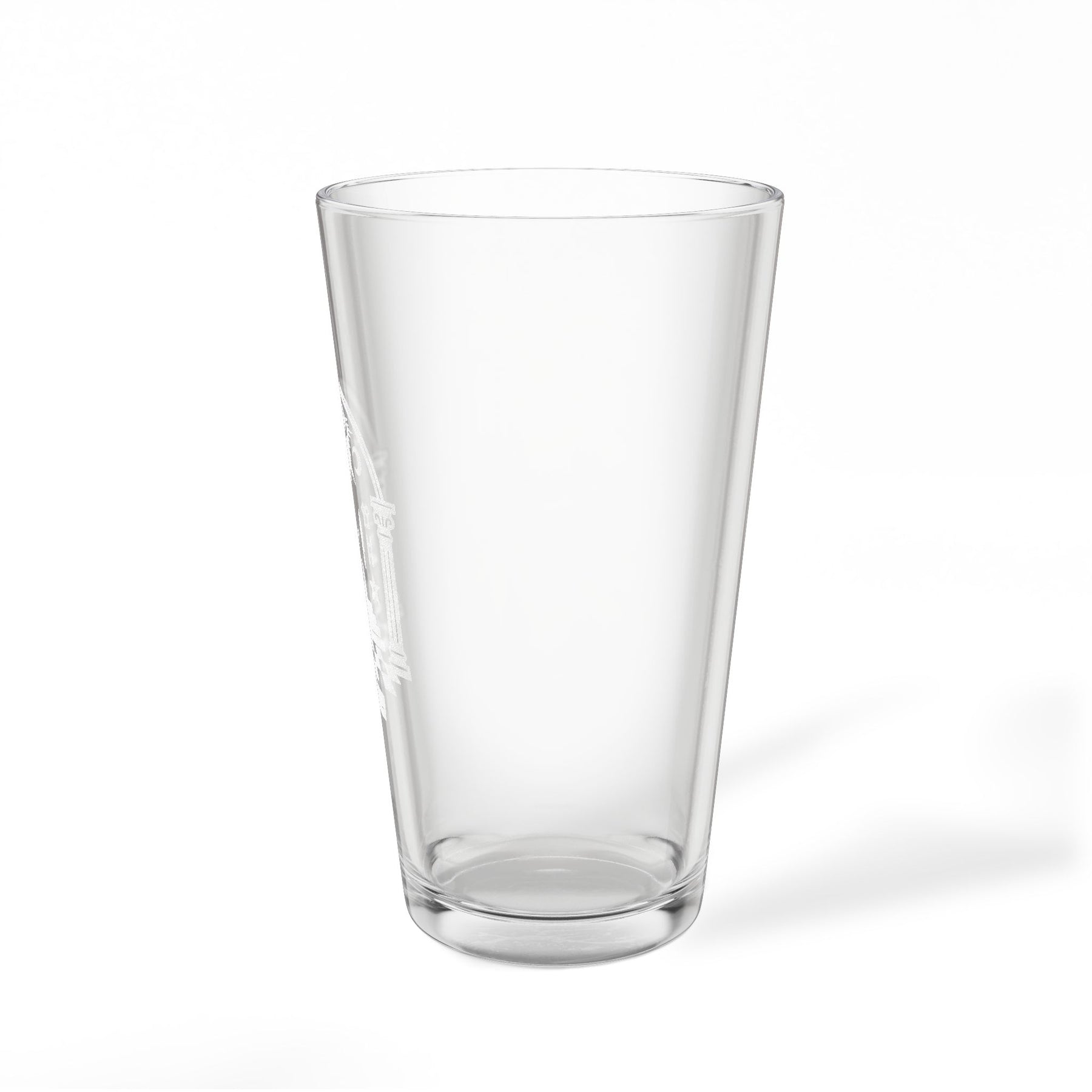 Master Mason Blue Lodge Pint Glass - Checkered Floor Pillars All-Seeing Eye & Tools - Bricks Masons