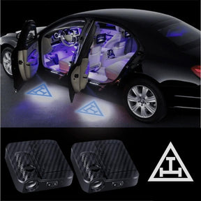 Royal Arch Chapter Car Door Light Projector - Customizable Wireless LED - Bricks Masons