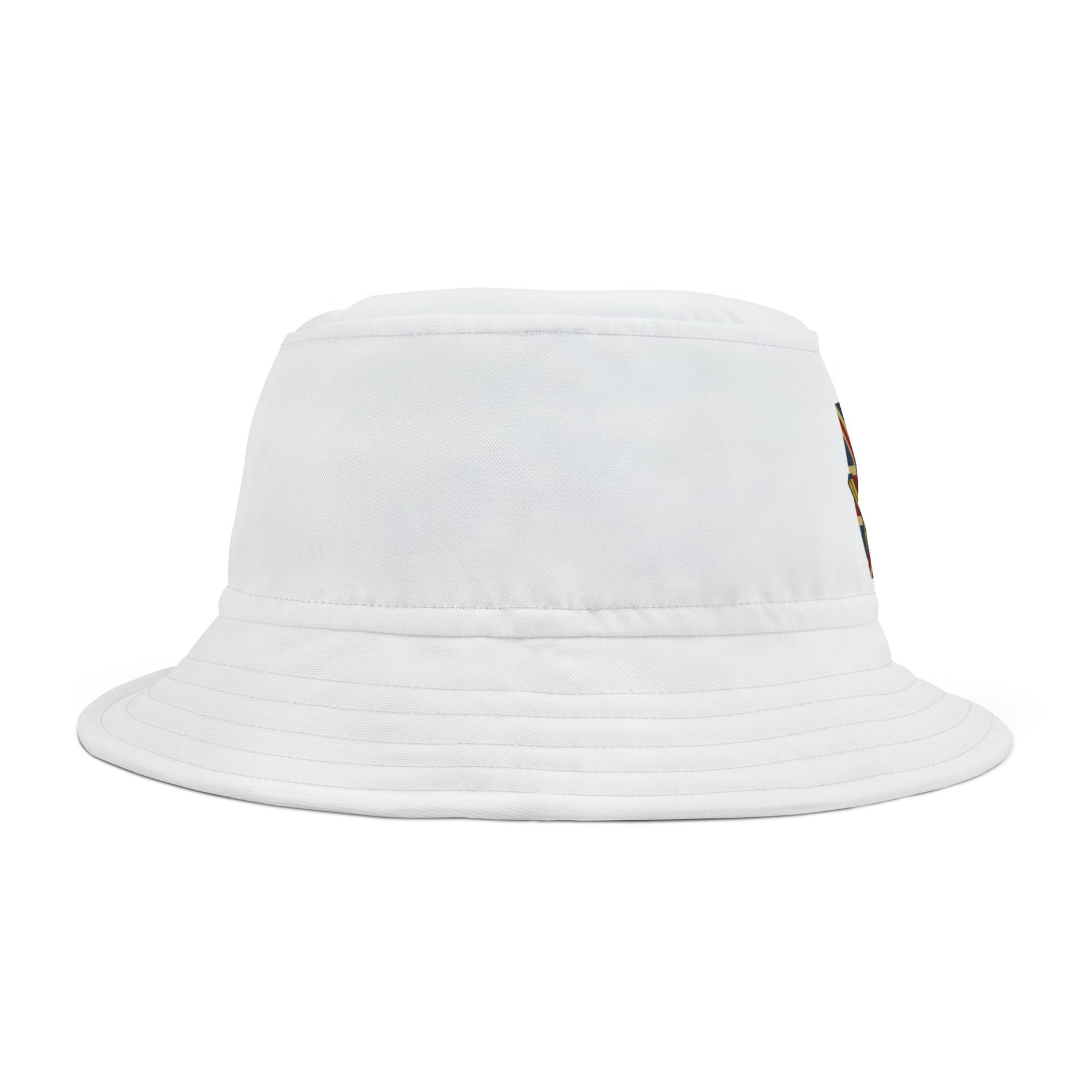 Master Mason Craft Bucket Hat - White with Square & Compass G - Bricks Masons