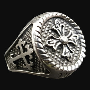 Templar Cross Ring in Silver 1.8 cm 12 g Art 733 - Bricks Masons