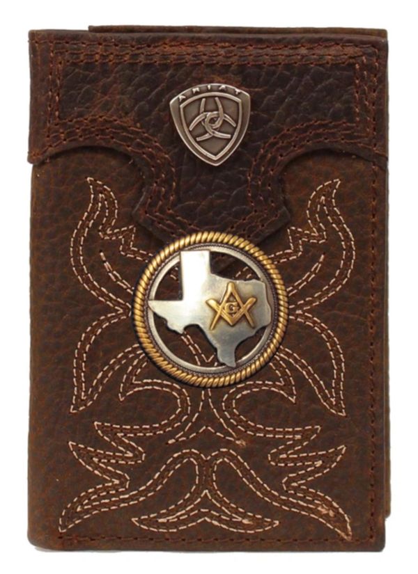 Past Master Blue Lodge Wallet - Ariat Premium Shield