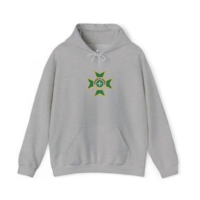 Order of Saint Lazarus Hoodie - Soft Cotton Poly Blend Front Stitch - Bricks Masons