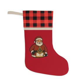 Master Mason Blue Lodge Christmas Stocking - Gold Square & Compass G - Bricks Masons