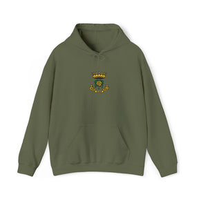 Rose of Seven Seals Hoodie - Soft Cotton Poly Blend Front Stitch Design - Bricks Masons
