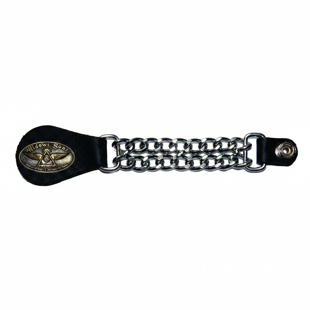 Widows Sons Vest Extender - Set of 2 -6 inch Double Curb Chain - Bricks Masons