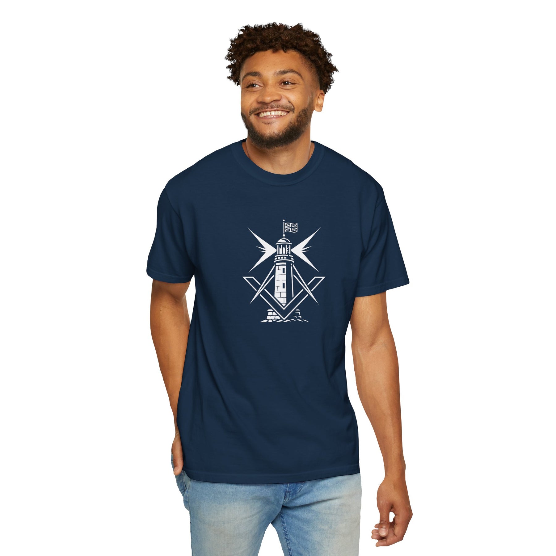 Master Mason Craft T-Shirt - United Kingdom Beacon of Brotherhood - Bricks Masons