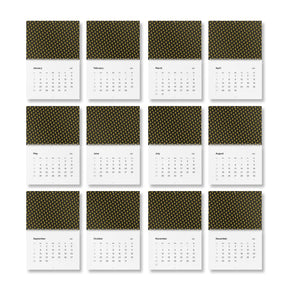 Master Mason Blue Lodge Calendar -  Gold & Black Square and Compass G 2025 Wall Calendar