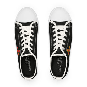 Red Cross of Constantine Sneaker - Low Top Sneaker Black & White - Bricks Masons