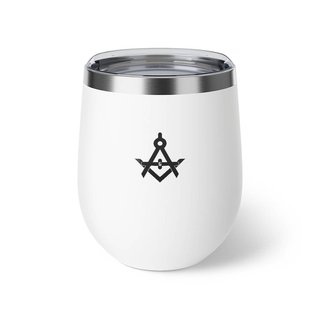 Master Mason Blue Lodge Vacuum Cup - 12oz Square & Compass G