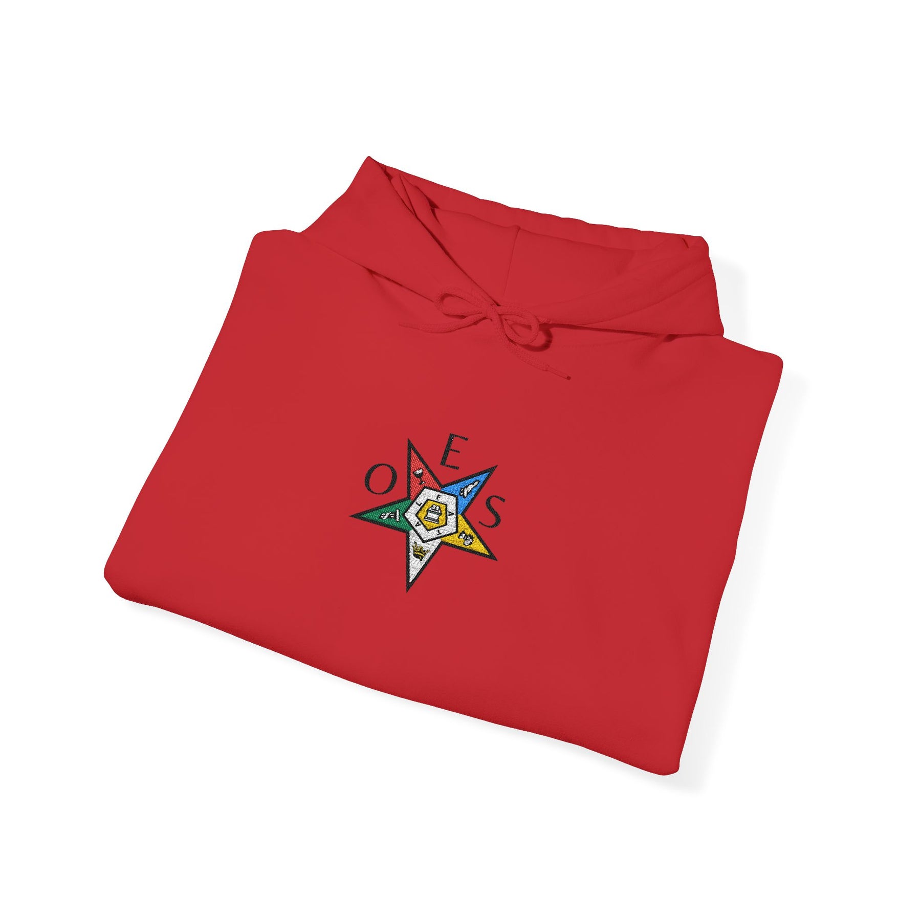 OES Hoodie - Soft Cotton Poly Blend Embroidered Chest - Bricks Masons