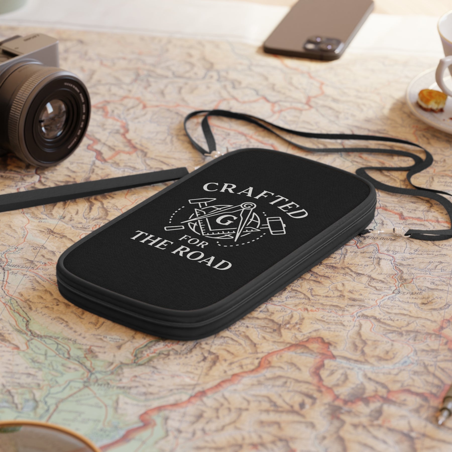 Master Mason Blue Lodge Passport Wallet - Crafted For The Road - Bricks Masons