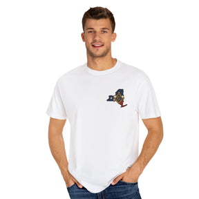Master Mason Blue Lodge T-Shirt - Garment-Dyed New York Mason - Bricks Masons