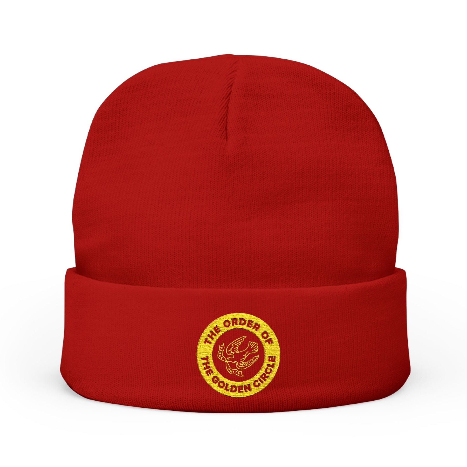 Order of the Golden Circle Beanie - Knit Embroidery Emblem - Bricks Masons