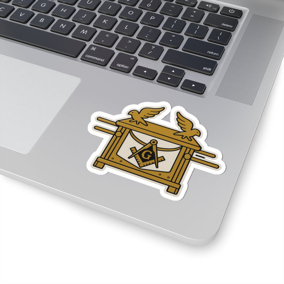 Master Mason Blue Lodge Sticker Decal - Kiss-Cut Ark of the Covenant - Bricks Masons