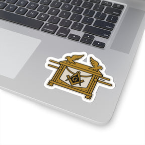 Master Mason Blue Lodge Sticker Decal - Kiss-Cut Ark of the Covenant - Bricks Masons