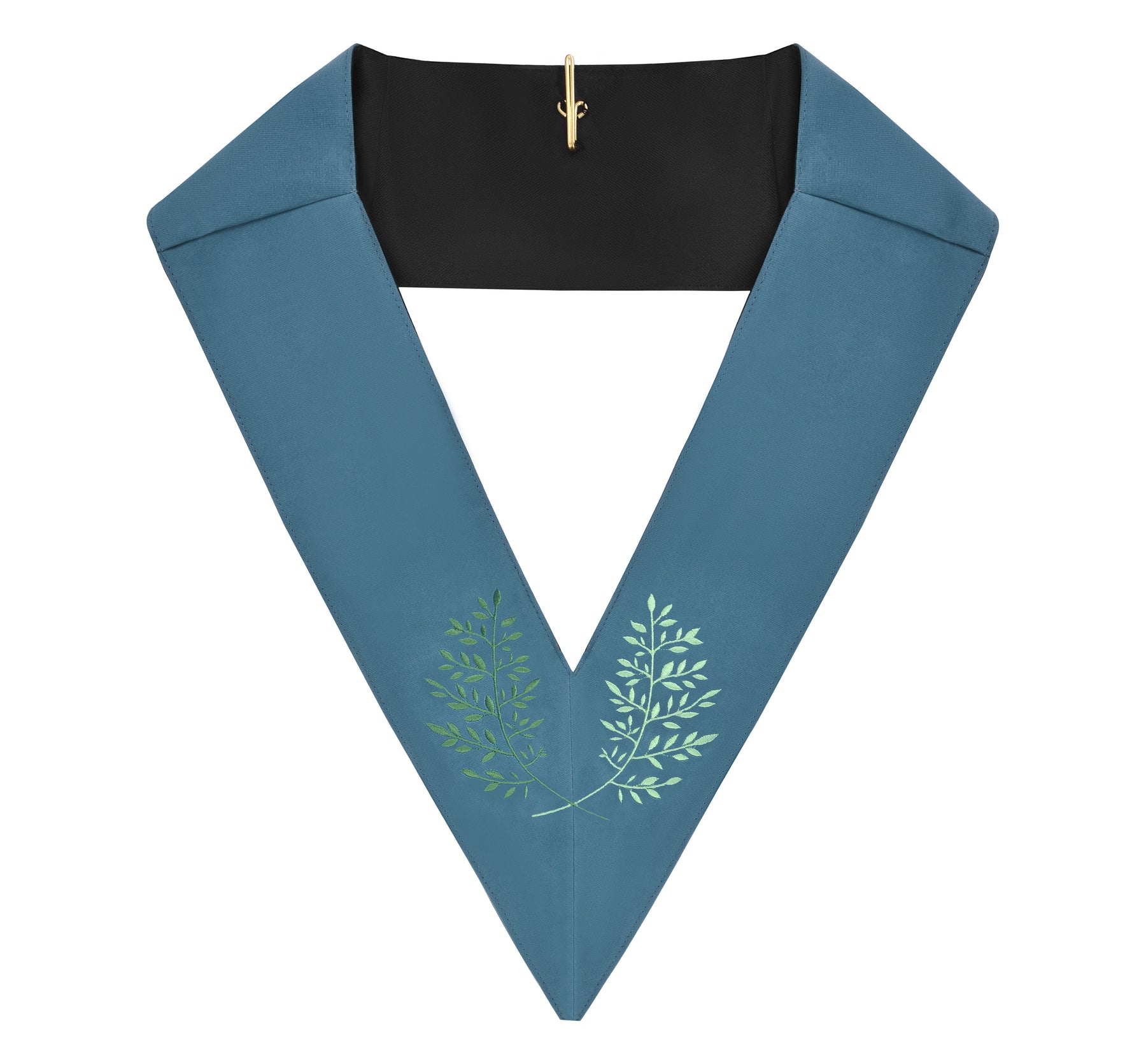 4th Degree Scottish Rite Collar - Ribbon Machine Embroidery Wreath - Bricks Masons