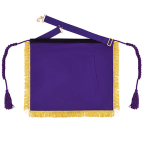 Elks of the World Apron - All Yellow With Purple Velvet Borders