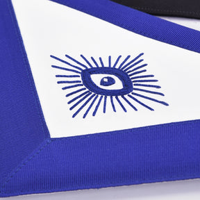 Senior Deacon Blue Lodge Officer Apron - Royal Blue Embroidery