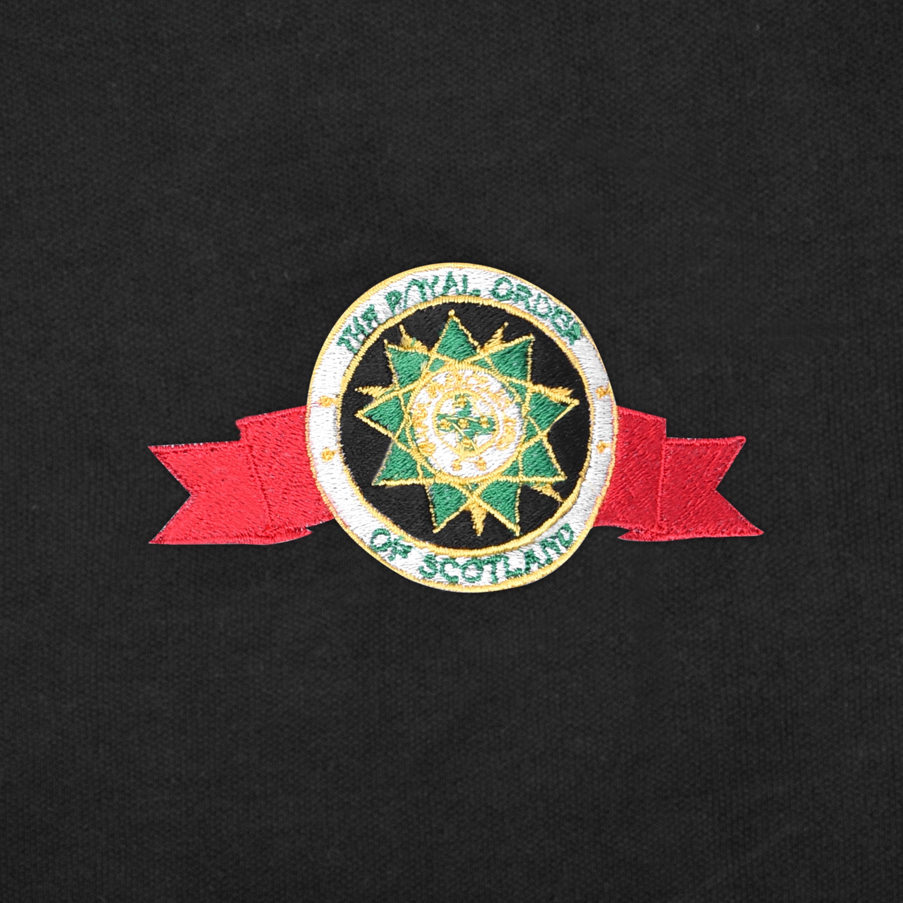 The Royal Order Of Scotland Polo Shirt - Black Color - Bricks Masons